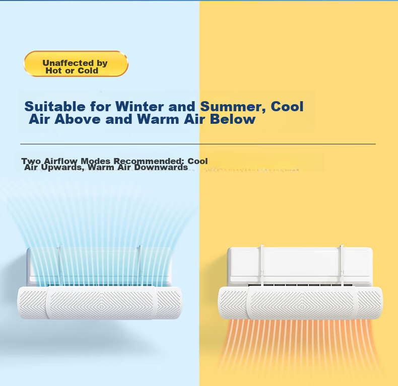 Little Queen Air Conditioner Wind Shield Adjustable Anti-Direct Blow Wall-Mounted Deflector 120cm Universal for Baby and Postpartum Use 12
