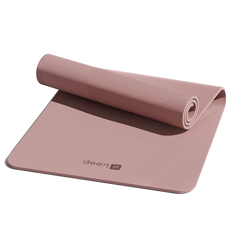 Keep Yoga Mat Fitness Mat Women Home Use Extra Wide 183x80cm Beginner Thickened 9mm Gray Smoke Pink