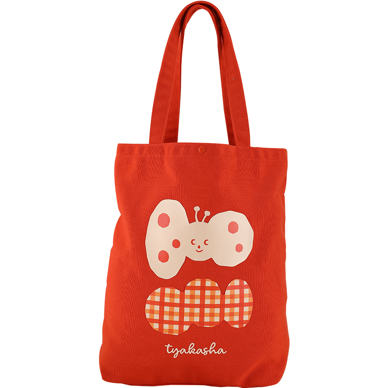 KOKUYO x Tyakasha Tote Bag Portable Fashion Canvas Handbag Simple Shoulder Bag Large Capacity Student School Season
