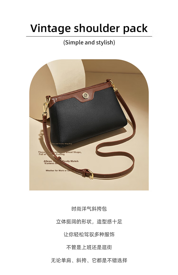 Aokang Women's Trendy Cowhide Phone Bag Premium Small Square Light Luxury Crossbody Shoulder Bag Birthday Gift for Mom and Wife 3