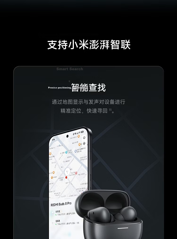 MI REDMI Buds 8 Pro True Wireless Bluetooth Noise Cancelling In-Ear Earphones for Android and Apple Phones Ice Glaze White 22