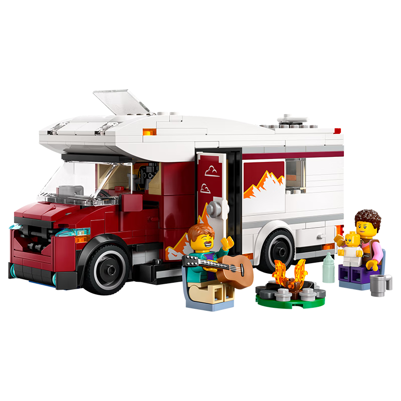 LEGO City 60454 Holiday Adventure Camper Toy for Boys and Girls Birthday Gift