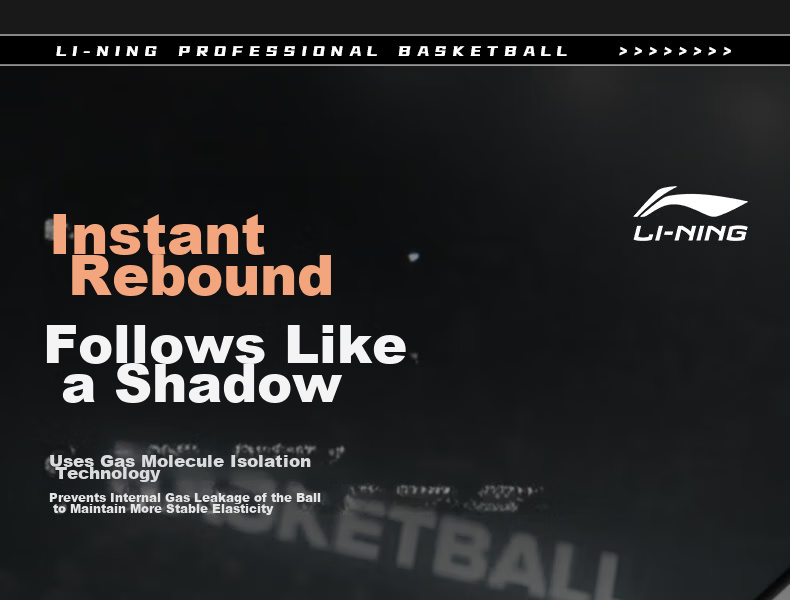 Li-Ning Basketball Adult Size 7 PU Indoor Outdoor Wear-Resistant Professional CBA Game Training Ball for Students and Youth 967 9
