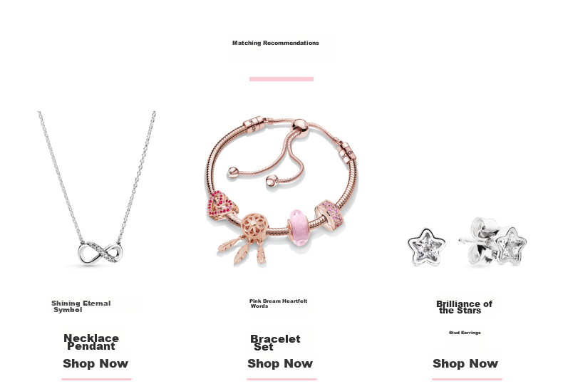 PANDORA True Love Heart Necklace Set Pink Synthetic Opal Simple Mother's Love Thanksgiving Gift for Girlfriend Birthday 7