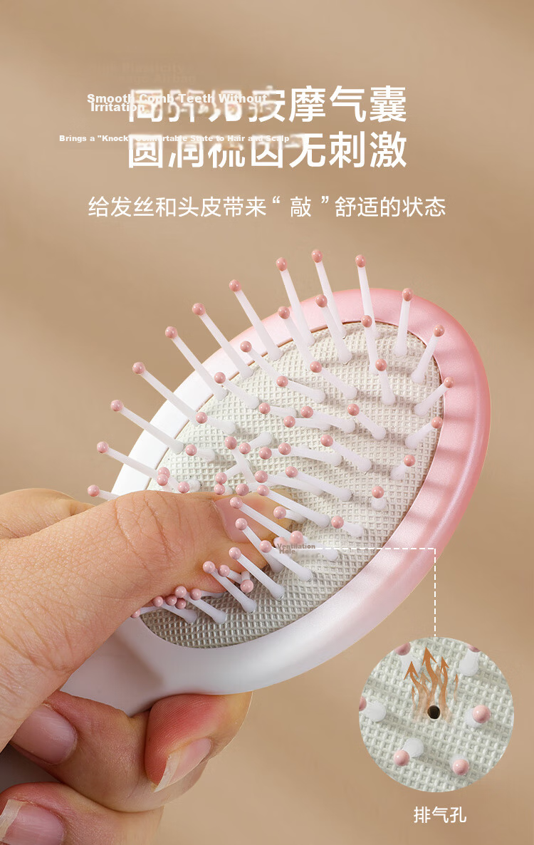 JD Original Standing Long-Handle Bone Comb, Styling Comb Set of Three Pieces, Volumizing Hair Styling Tool 14