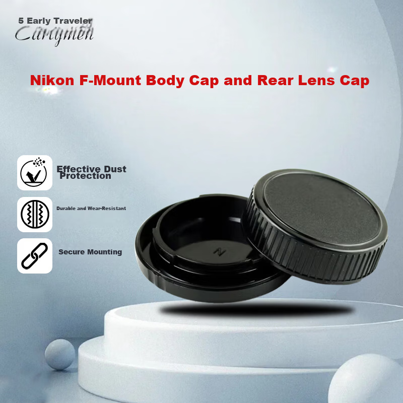 Earlymen Sony E-Mount Body Cap + Rear Lens Cap for a7M3/a7M4/a7R2/a7R3/a7R4/E10/a6400/a6300/a6700/a6600 Mirrorless Camera Accessories