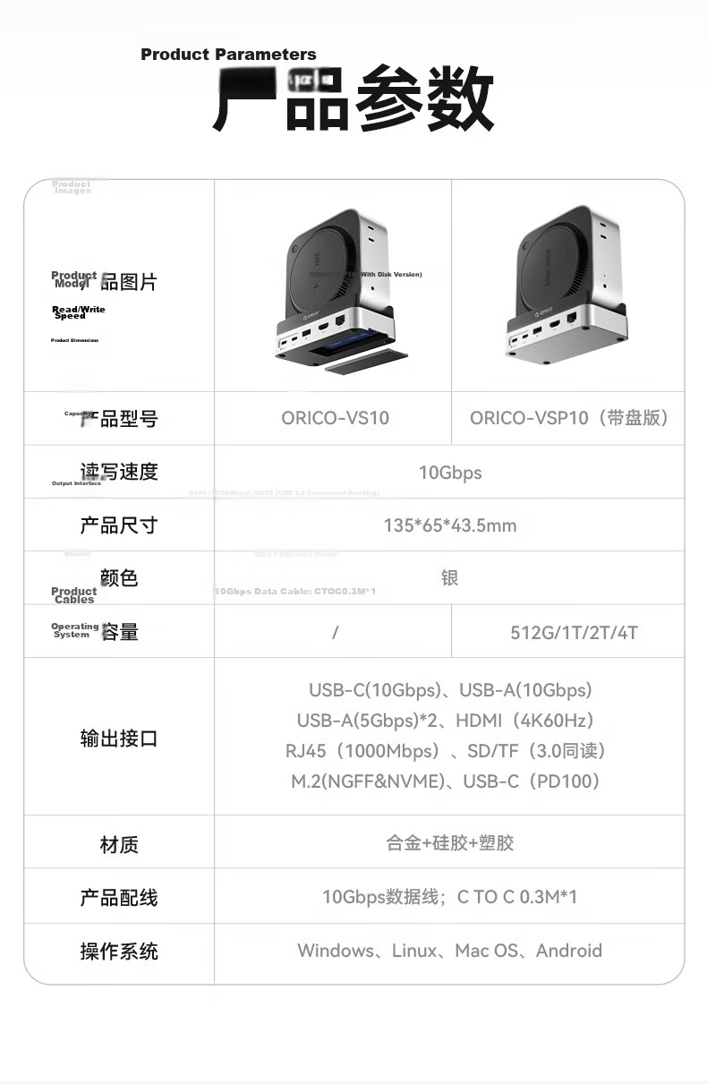 ORICO Macmini M4 Expansion Dock Hard Drive Enclosure Converter M.2 Desktop Storage Vertical Stand Dock Base Accessory MiniDock (HDD Not Included) 17