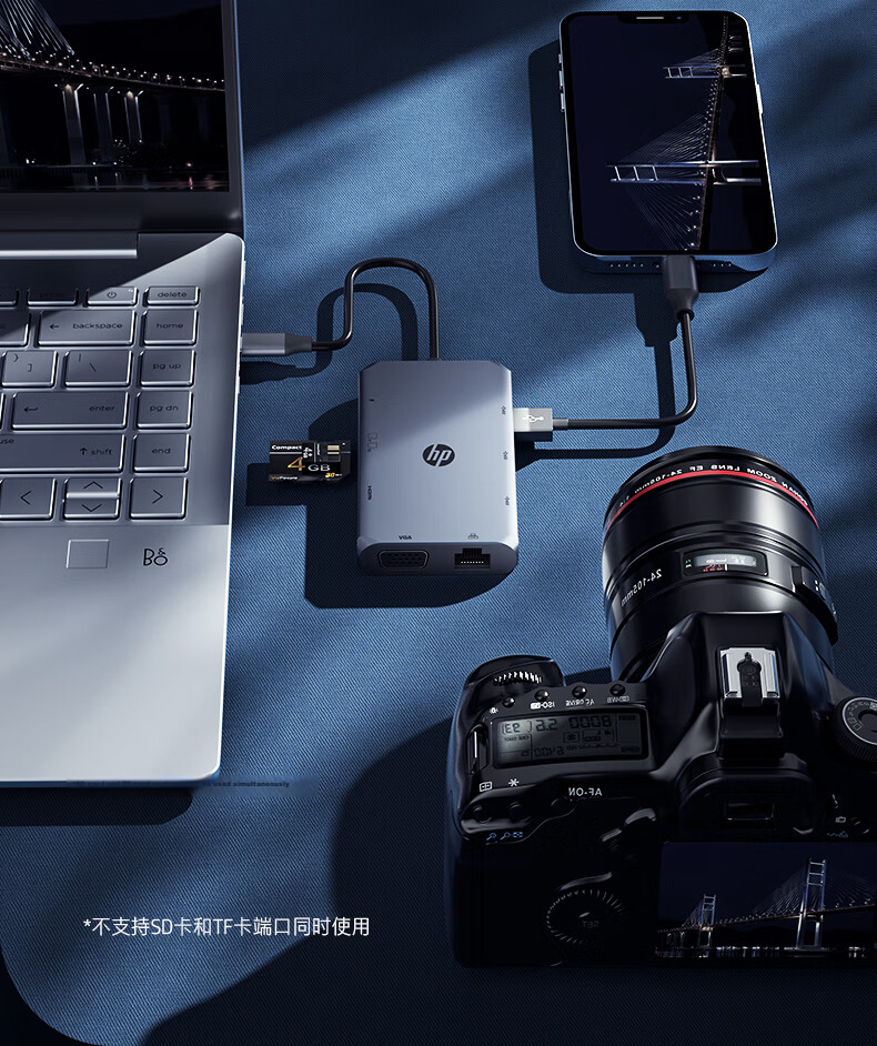 HP Type-C Expansion Dock, USB Extension, Network Port Adapter, USB to Network Port Converter, Mac Expansion Dock Type-C, Apple Computer Adapter 19