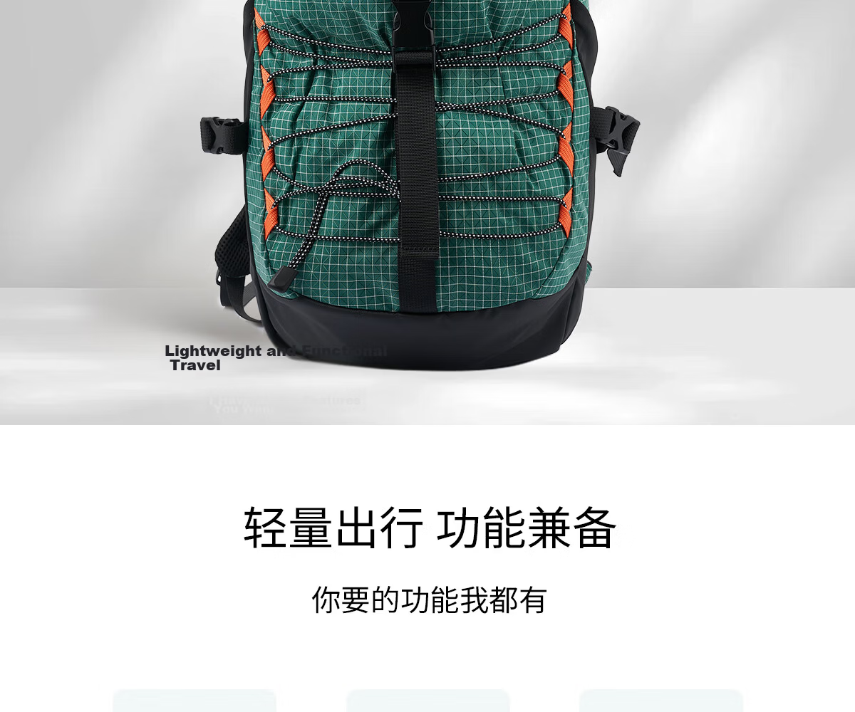 Reebok Lightweight Multifunctional Sports Backpack, Outdoor Water-Resistant And Wear-Resistant Hiking Bag, Black Extra Large Size 2