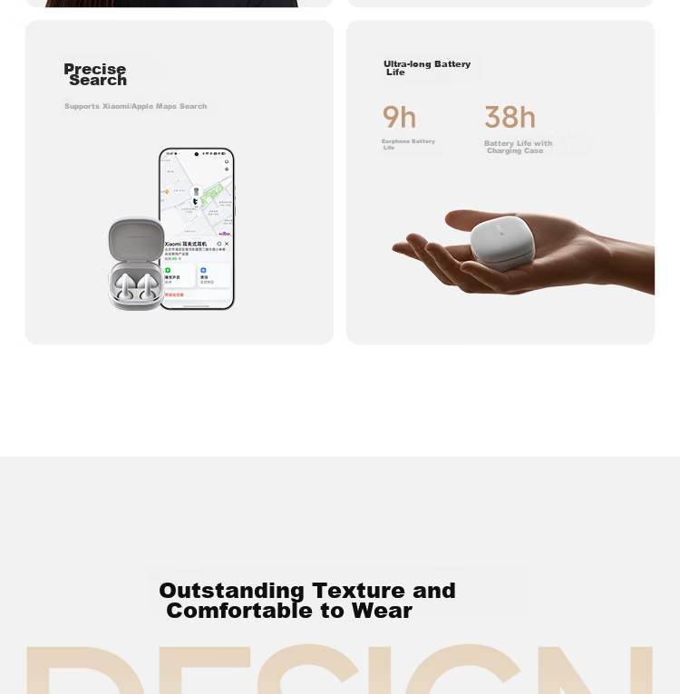 MI Xiaomi Clip-On Bluetooth Wireless Earphones Comfortable and Secure Fit Recommended by Lei Jun Compatible with Apple and Android Phones 4