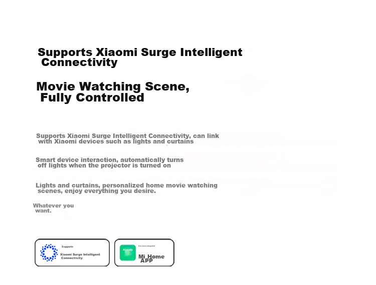 MI Redmi Projector 3 Pro, Home Projector, Smart Home Theater, High-Definition Projector, Auto Focus And Calibration, Intelligent Obstacle Avoidance, Long-Distance Voice Control 26