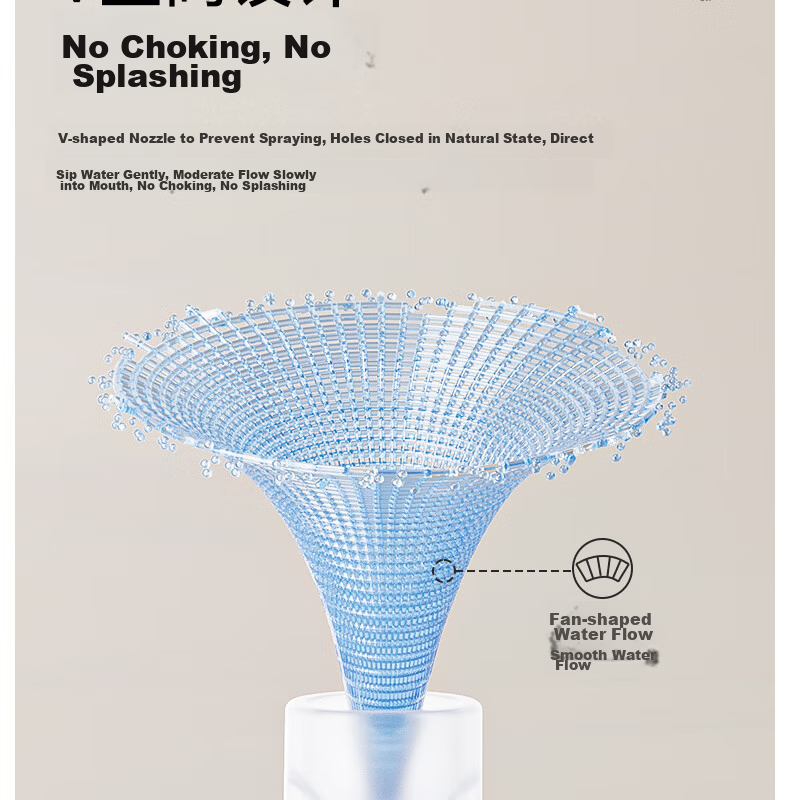 YEEHOO Duck-Billed Cup for Learning to Drink Water, Baby Sippy Cup with Straw, Anti-Choking Design for Young Infants, Suitable for 6 Months And Above 7