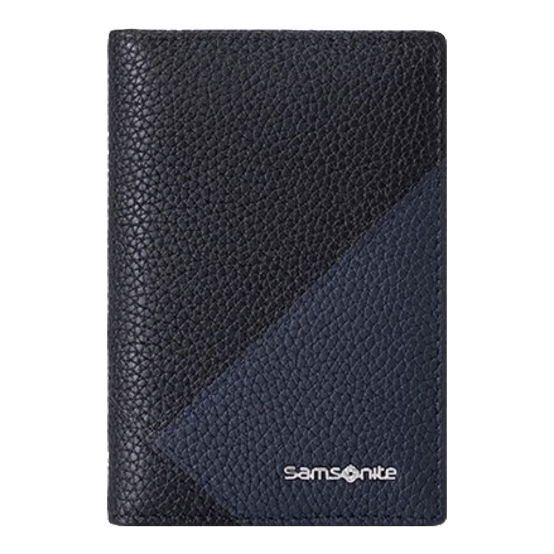 Samsonite Men's Business Card Holder Multifunctional Genuine Leather Wallet Coin Purse Gift Box TK6
