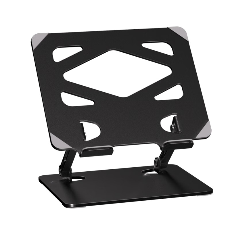LUCKPRO Laptop Stand, Computer Stand with Cooling Fan, Tablet Stand, Infinitely Adjustable Height Suspended Desktop Vertical Riser, Aluminum Alloy Folding Bracket, Compatible with Multiple Brands