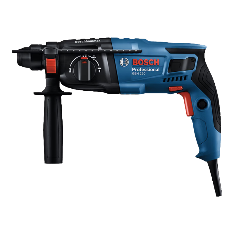 BOSCH 720W Electric Hammer Drill Impact Drill Rotary Hammer Chisel 3-in-1 2kg GBH220 Corded
