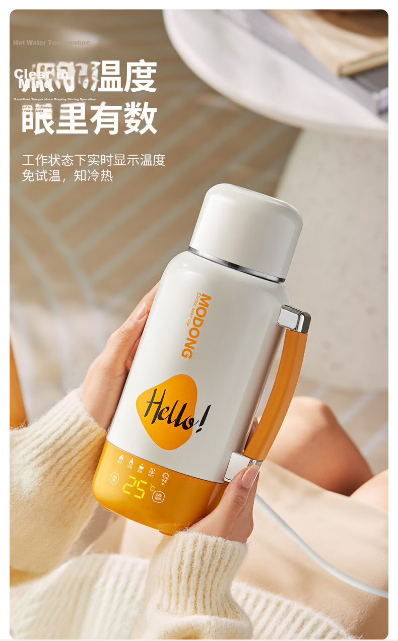 Motorcycle Portable Electric Kettle 0.65L Travel Electric Water Boiler with Tea Infuser and 316 Stainless Steel Filter MD-DSB56-C 12