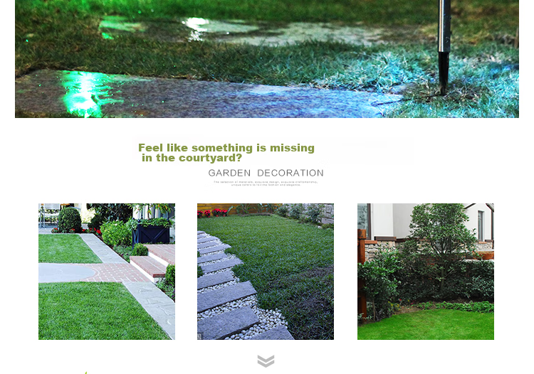 Intelamp Solar Lawn Light, Garden Villa Garden Home Waterproof Outdoor Ground Stake Grass Light, Atmosphere Decorative Landscape Light 2