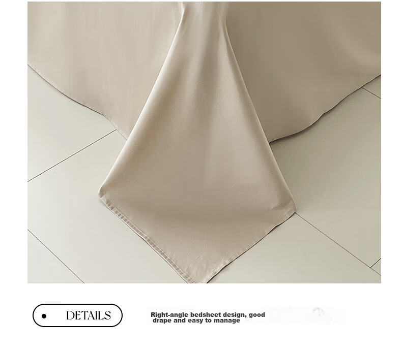 MUJI 100% Cotton 4-Piece Bedding Set Bed Sheet Pillowcase Duvet Cover 200x230cm for 1.5/1.8m Bed - Light Green Plaid 23