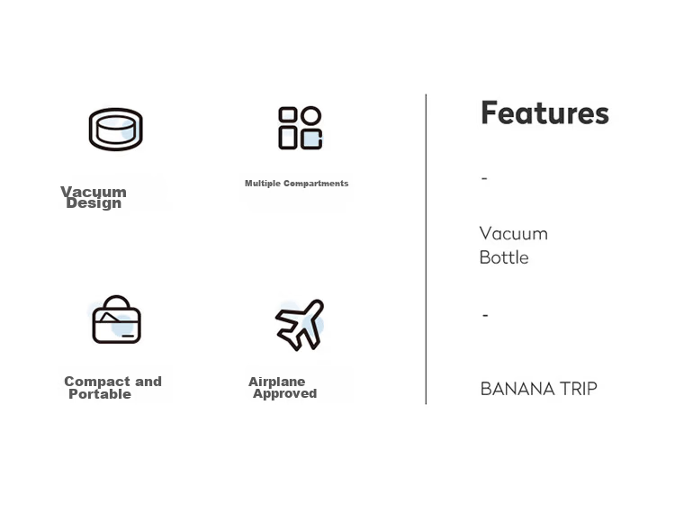 BANANA TRIP Vacuum-Sealed Bottles, Portable Toner Spray Bottles, Small Travel Dispensing Bottles, 15ml (2 Pieces) 2
