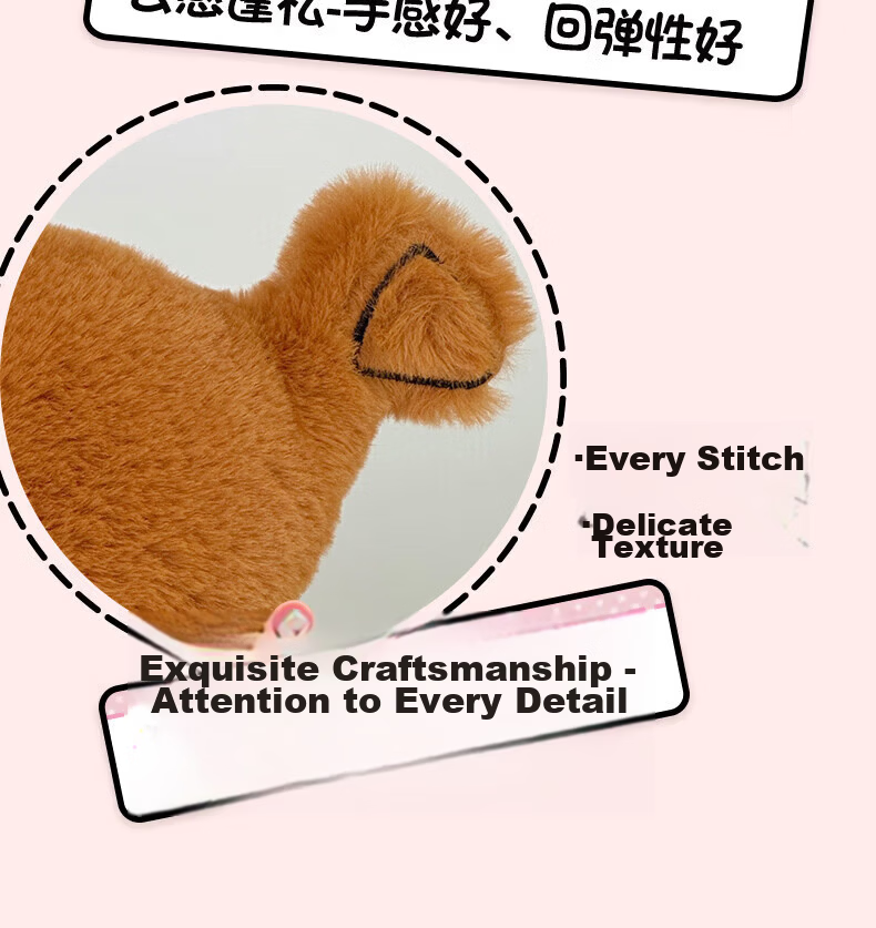 MAILE KID Mr. Bean Little Teddy Bear Plush Pillow Sleeping Stuffed Toy Gift for Girls Unique Premium Confession Birthday Present 7