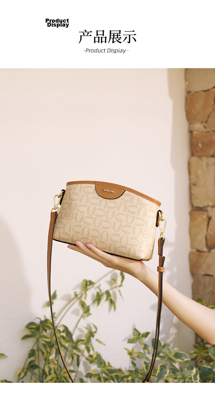Aokang Women's Bag 2026 New Retro Small Square Phone Bag Luxury Crossbody Shoulder Bag Birthday Gift for Wife and Mom 17