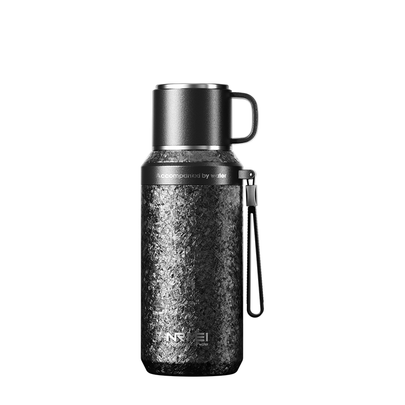 NRMEi Insulated Large Capacity Men's Tea Separation Titanium Coated Inner Liner Portable Car Office Water Bottle