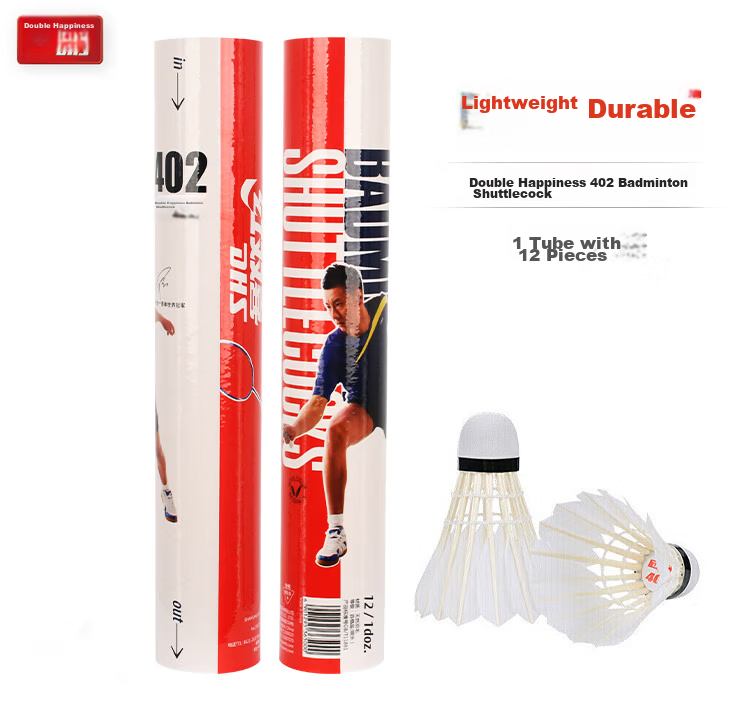 DHS E-E03 Badminton Shuttlecocks, Goose Feather, for Training And Competition, Pack of 3 2