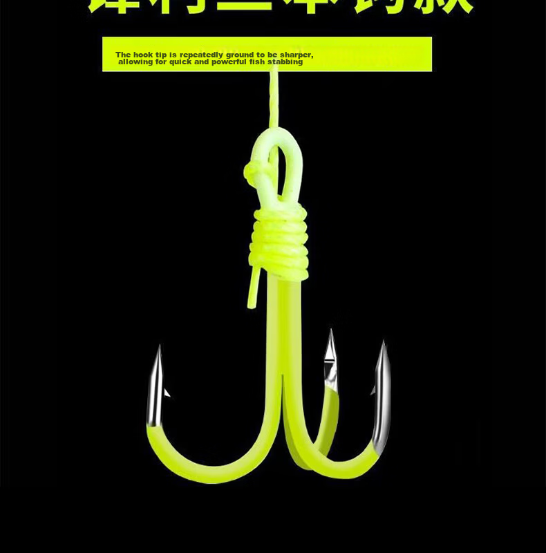 Grsaed Silver Carp Fishing Set No.10 Silver Carp Leader Line Hook Anchor Hook Float Fishing Silver Carp Spring Hook Pre-tied Fish Hook Kit 9