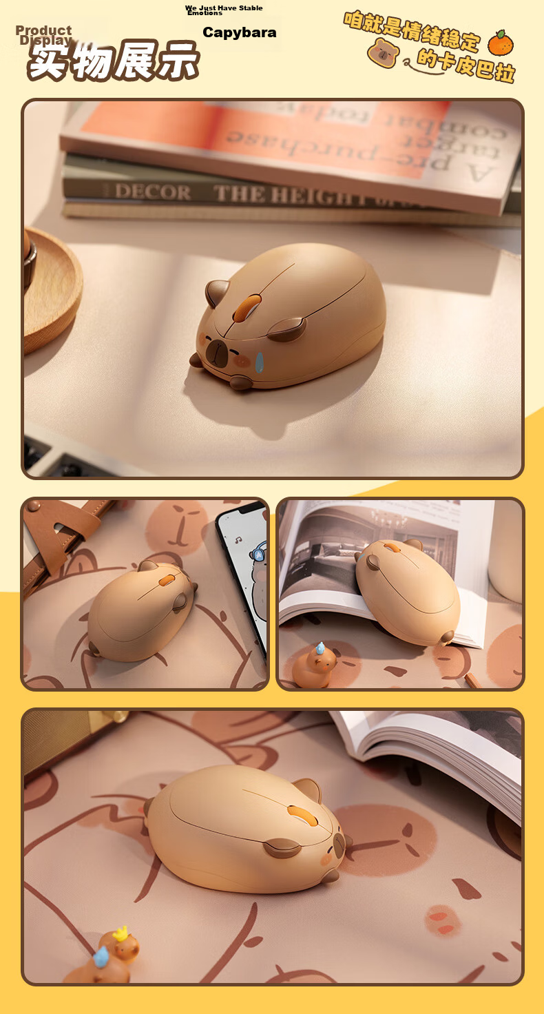 AKKO Cat Bluetooth Wireless Mouse Portable Cute Female High-Value Three-Mode Mouse Laptop Silent Office 2.4G Dual-Mode Battery Mouse Carter 9