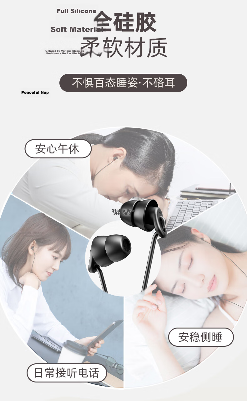 Aigo High-Definition Sound Quality Type-C Wired Headphones Digital Interface Compatible with OPPO, Xiaomi, Android Phones, Computers, IPhone 15/16 A160D 4