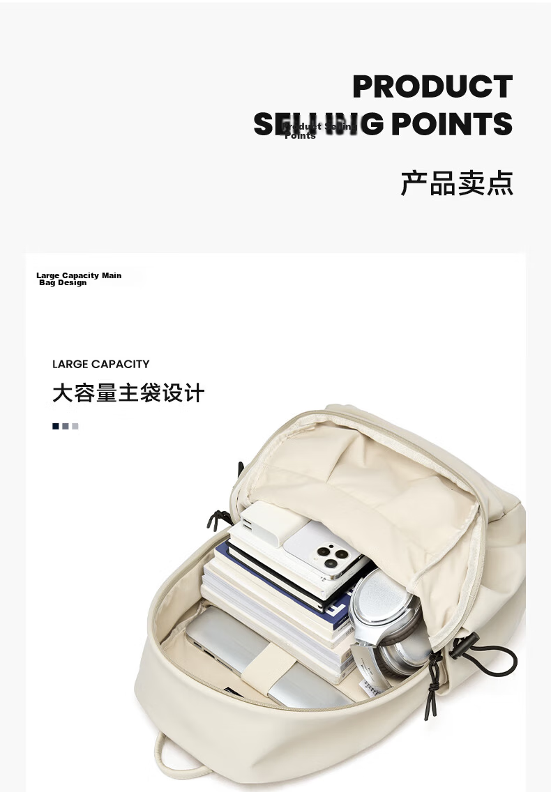 Lee Backpack for High School Girls And Boys, Large Capacity Travel Backpack for Middle School And College Students, Laptop Bag, Khaki Color 5