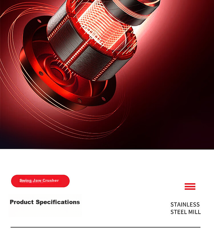 Baijie Stainless Steel Grinder Household Electric Powdering Machine Traditional Chinese Medicine Grinder BJ-800A 16