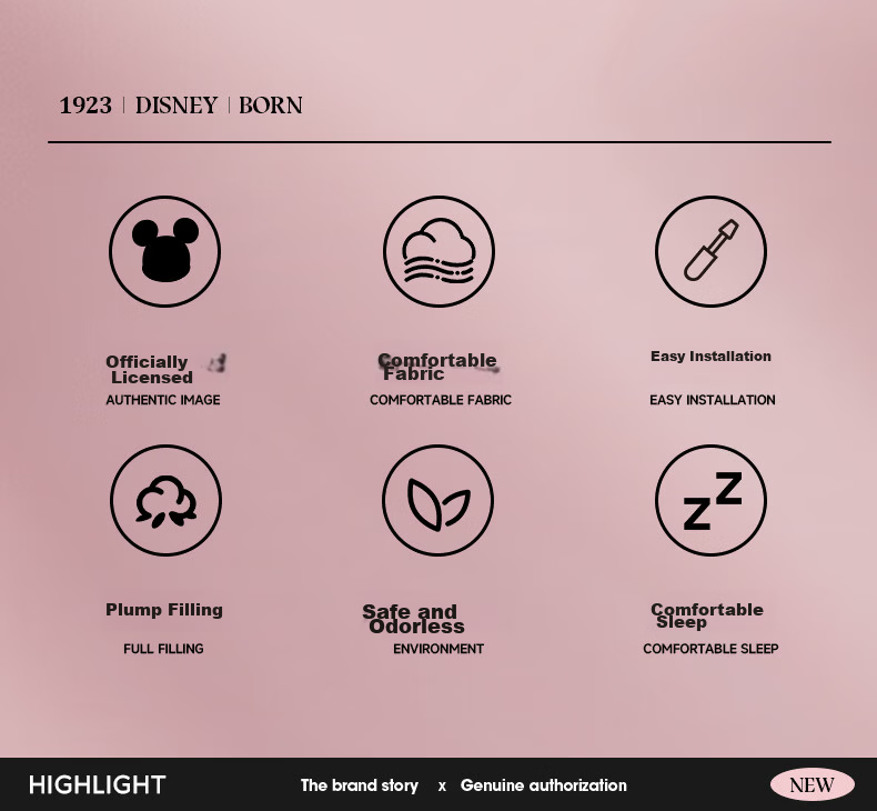 Chaojiuwanwu Disney Kids Car Travel Sleep Neck Pillow Safety Headrest Anti-Fall Hug Pillow Universal Travel Essential 2