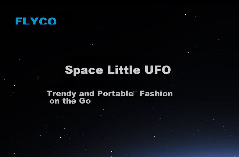 FLYCO [Recommended by Wang Yibo] Small UFO Men's Electric Shaver Portable Beard Trimmer FS891 Silver - Birthday Holiday Gift for Boyfriend Husband Dad Father 1