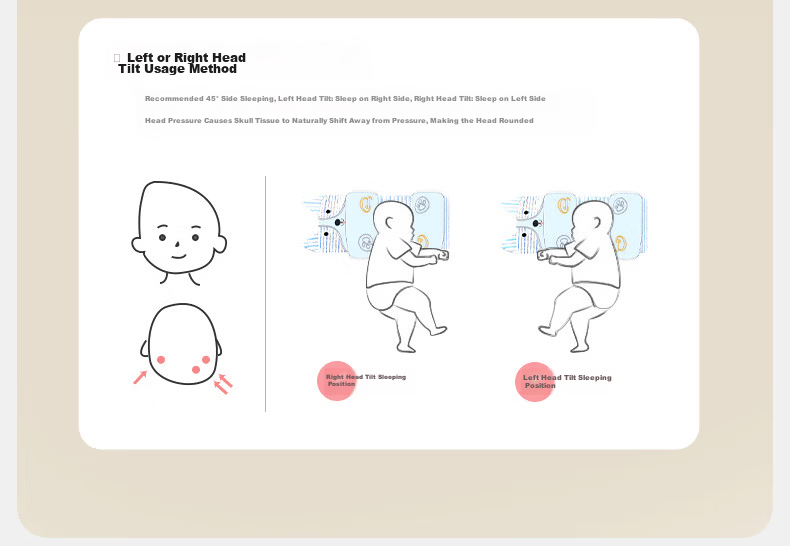 Qicai Doctor Baby Pillow Shaping Pillow 0-6 Months Round Head Sleep Newborn Autumn Winter 1-3 Years Old Cotton Children's Products 18