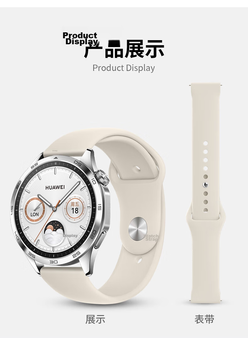 Binghong Compatible Huawei Watch 6/6 Pro Strap, Huawei GT7/GT6 Strap for Women, Huawei Watch 5 Strap, GT5/GT5 Pro/GT4/GT3 Pro 41mm Watch Band 7