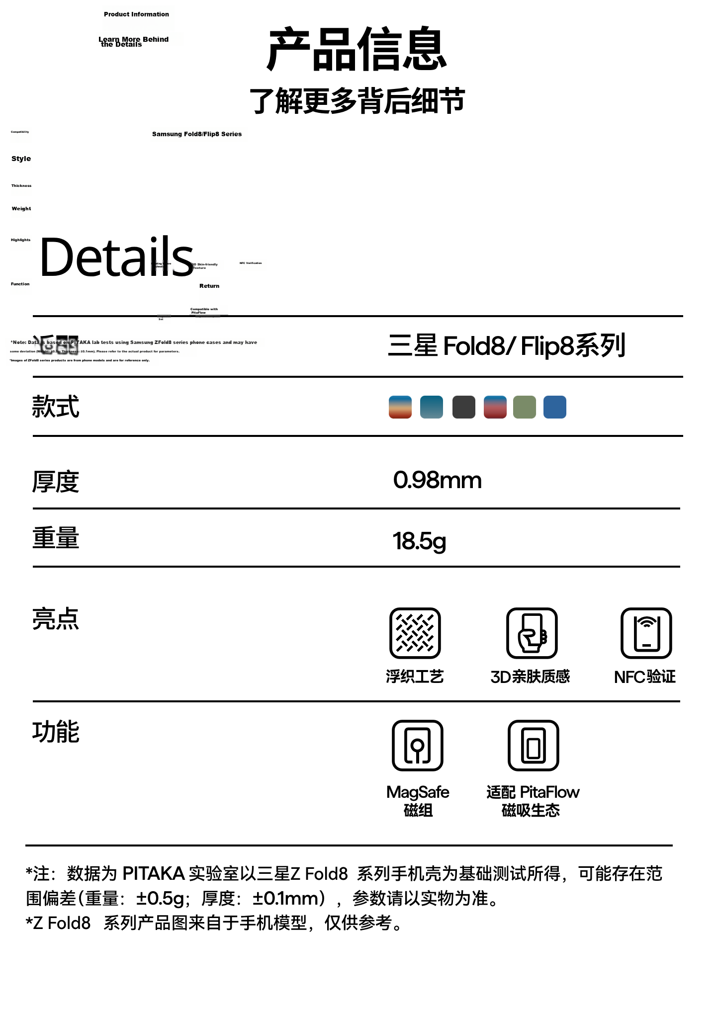 PITAKA Samsung Z Fold7 Case W26 Magnetic Folding Kevlar Aramid Fiber Ultra-Thin Skin-Friendly Anti-Slip Anti-Fingerprint Business Phone Cover Moonrise 11
