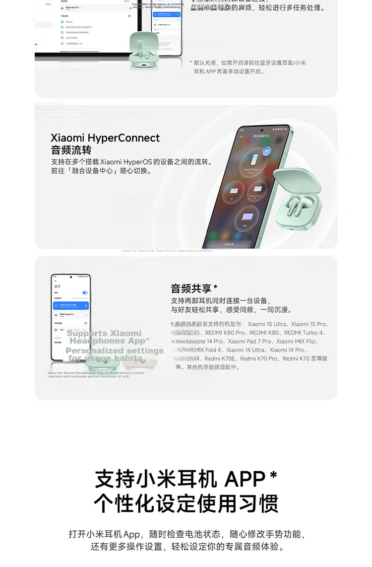MI Redmi Buds 7S Semi-In-Ear Active Noise Cancelling Bluetooth Earphones for Android and Apple Phones - Midnight Black 12