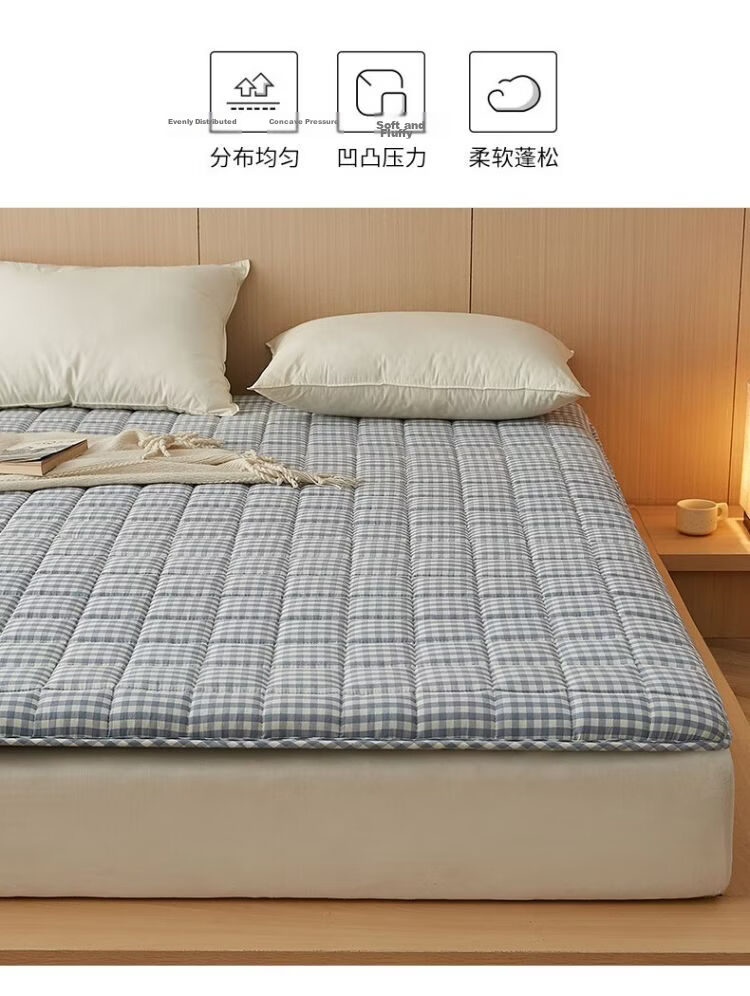 MINISO , 100% Xinjiang Cotton Mattress Pad, Tatami Mat, Double Bed Pad, 1.8x2 Meters Bed 15