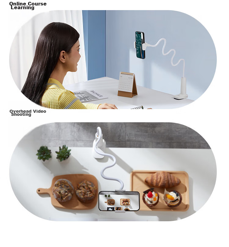Ugreen Limited Time Free Shipping Mobile Phone Holder Bedside Lazy Stand Desktop Live Streaming Watching Multi-Functional 360° Adjustable Flexible Support Stand Compatible with iPhone Huawei Xiaomi 19