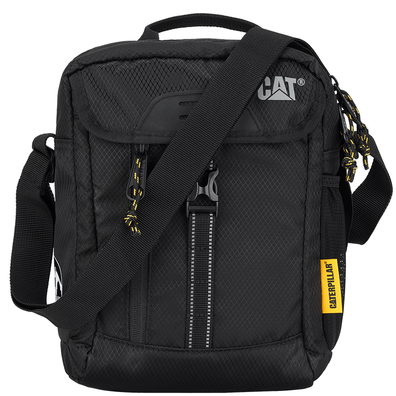 CAT Crossbody Bag Lightweight Shoulder Bag Outdoor Bag 11-inch iPad Tablet Messenger Bag Unisex Gift Black 83367