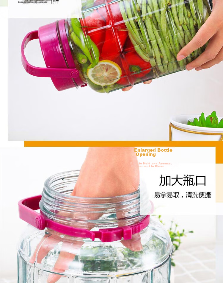 Jidukongjian Liquor Infusion Bottle, Thick Glass Jar for Home Use, Pickling Container, Sealed Jar, Wine Container, 10 Jin Capacity with Tap 8