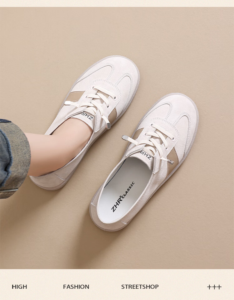 ZHR Women's Training Shoes 2026 New Breathable Mesh Soft Sole Commuter White Sneakers A170E Beige Silver Size 35 20