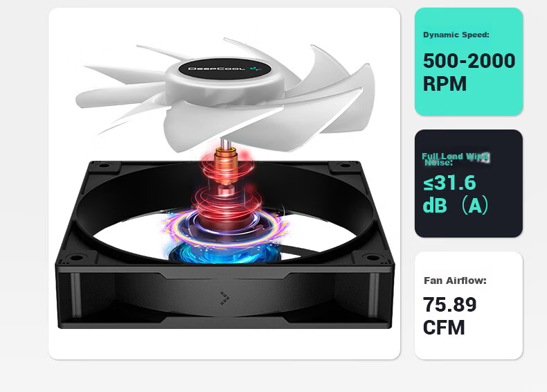 DEEPCOOL Xuanbing 400 ARGB Black CPU Air Cooler / Upgraded Tower Design / ARGB Fans / Heat Pipes Offset to Clear RAM / Multi-Platform Support 11
