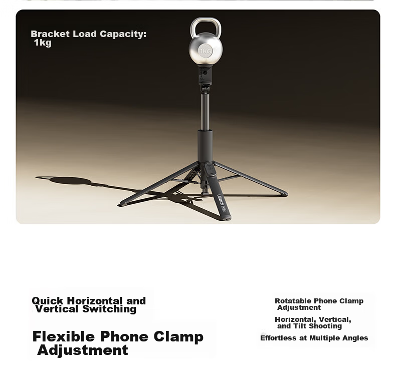 Ulanzi MT-85 Mobile Phone Selfie Stick Magsafe Magnetic Rotating Floor Tripod Live Streaming Stand with Detachable Remote Control for Xiaomi/Apple/Huawei Phones 5