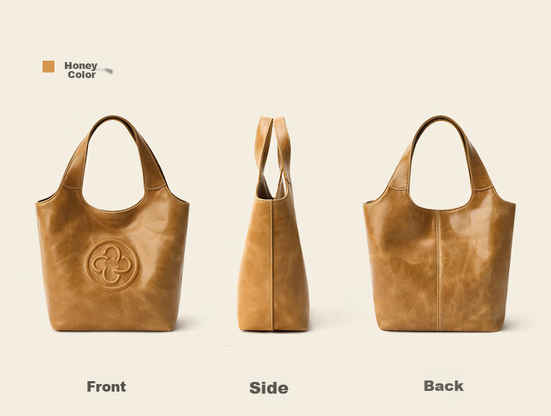 CASSILE Celebrity Style Vegetable Tanned Cowhide Tote Bag Women Luxury Handheld Crossbody Bag Birthday Qixi Festival Gift 67