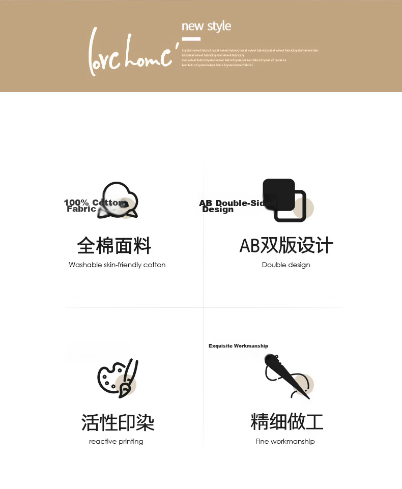 MUJI A-Class 100% Cotton Four-Layer Gauze Pillowcase Summer Pure Cotton Anti-Slip Pillow Cover Pair 52x78cm 2