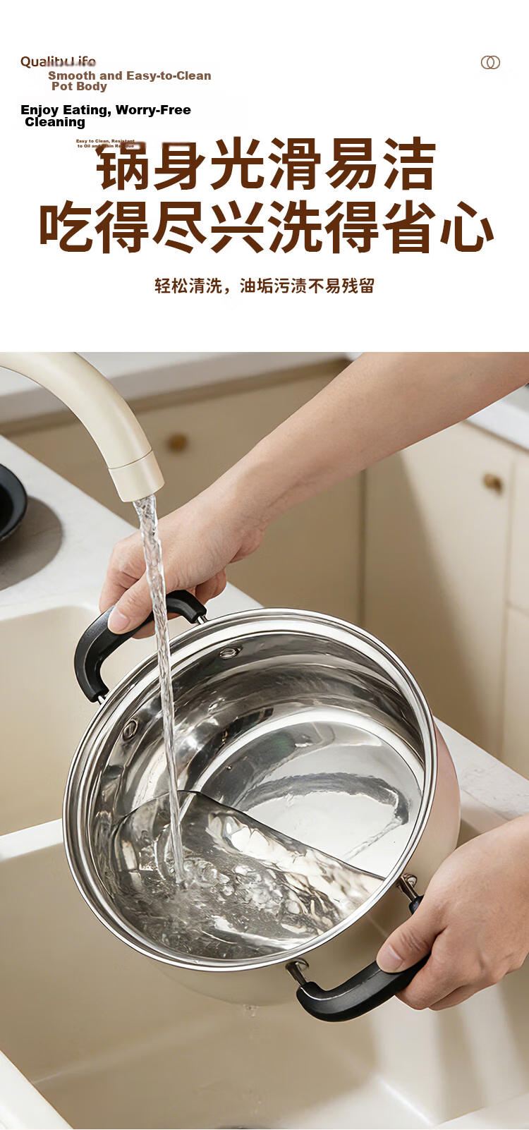 MAXCOOK 22cm 304 Stainless Steel Double-Layer Soup Pot Steamer MCT8763 9