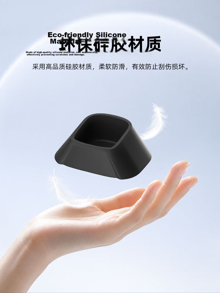 CHENSONG Silicone Protective Case for YingShi Insta360 GO3S, Exclusive Macaron Style, Full Coverage Shockproof and Drop-resistant Black Case for Insta360 GO3S 2