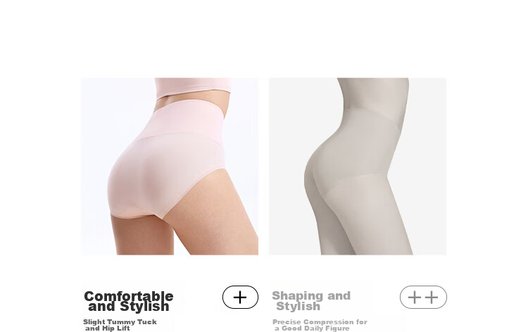 Ubras Class A Cotton Breathable Lightweight Abdomen Control Pure Cotton Women's Underwear 15A Antibacterial Crotch High Waist Women's Underwear Two Pieces L 2